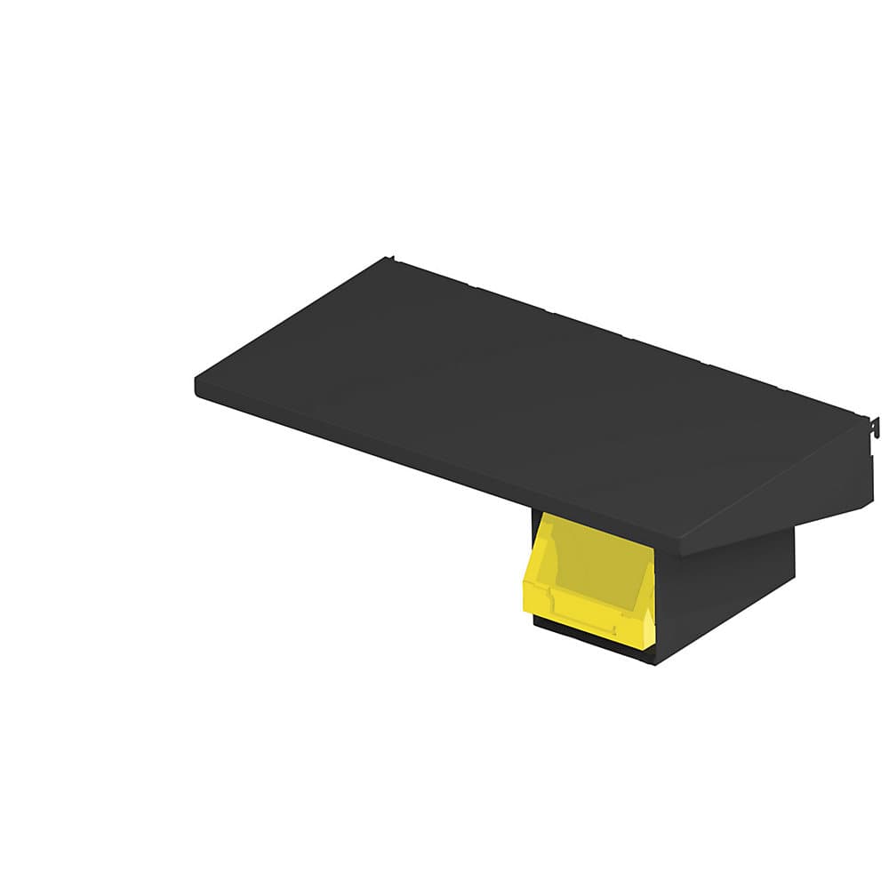Axelent Suport pentru cutie QUICK ON, î. x lăț. x ad. 153 x 154 x 231 mm, negru intens