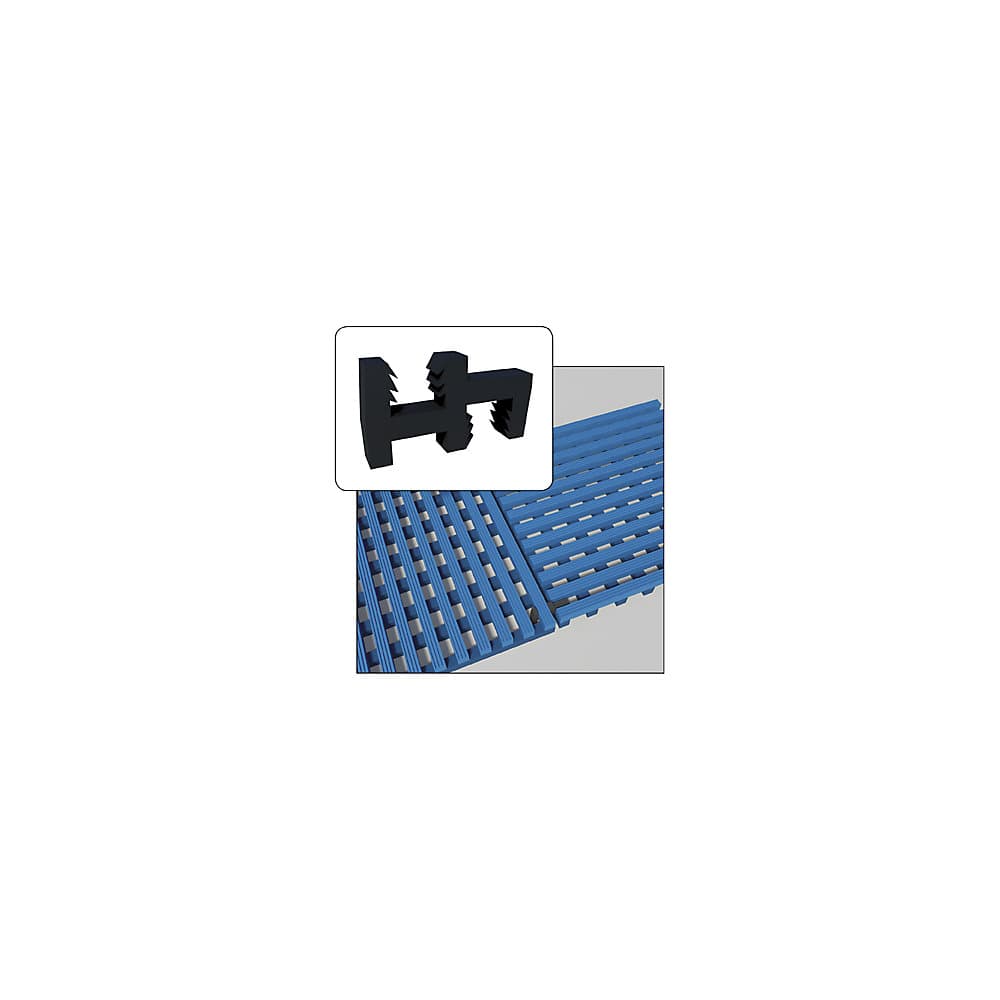 NOTRAX Conector, negru, pentru covoraș antiderapant, pentru conectare la 90°