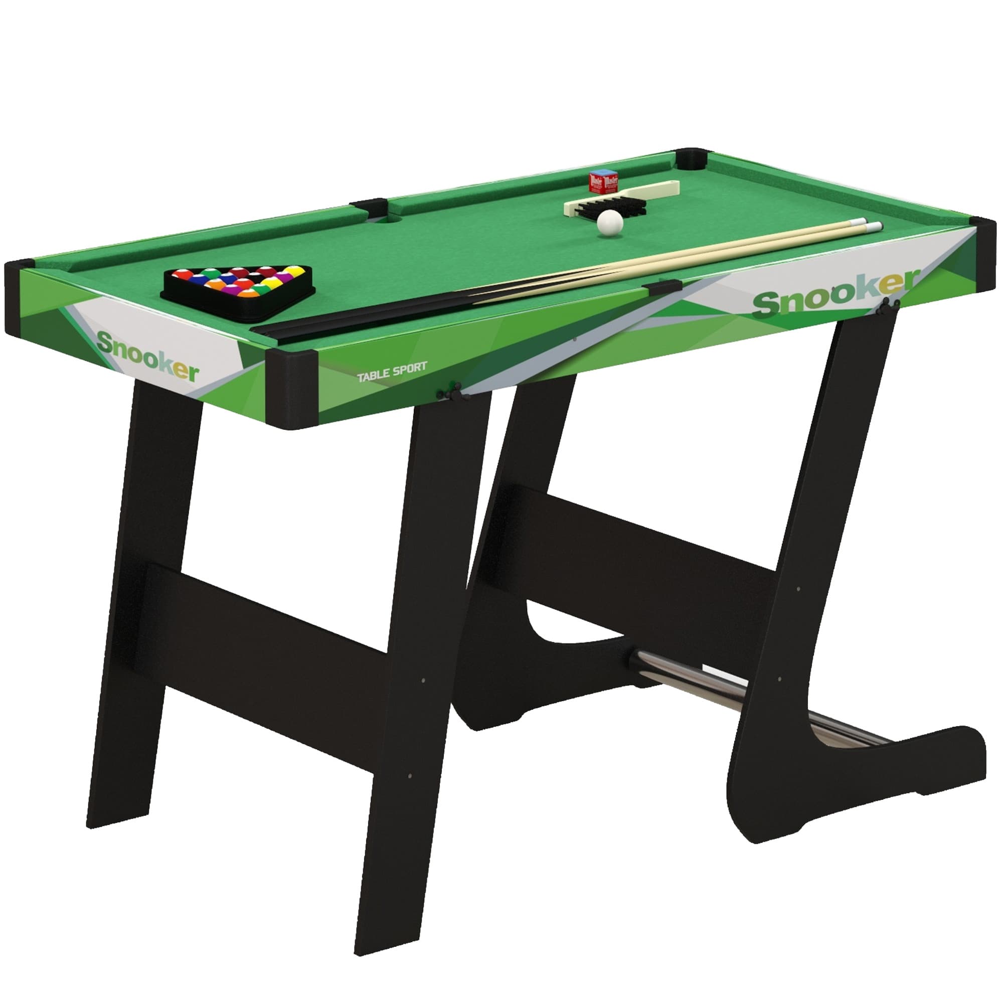 SPORTNOW Masă de Biliard Pliabilă cu Accesorii pentru Adulți și Tineri 104x55.5x68cm | Aosom Romania
