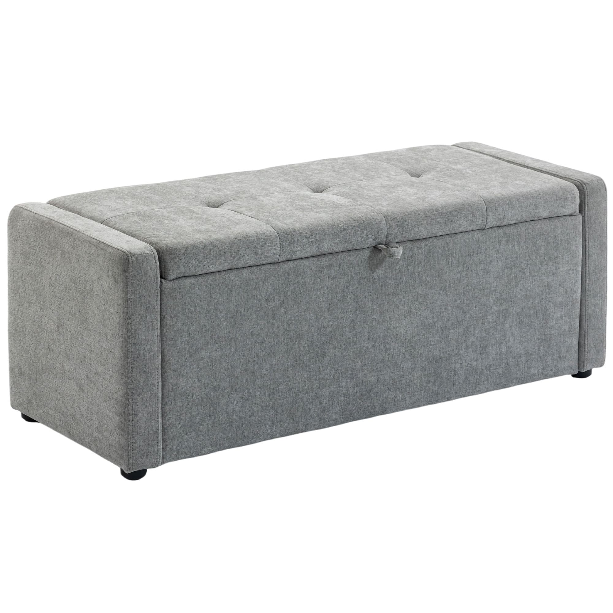 HOMCOM pouf interior taburet bancă suport capăt pat | Aosom Romania