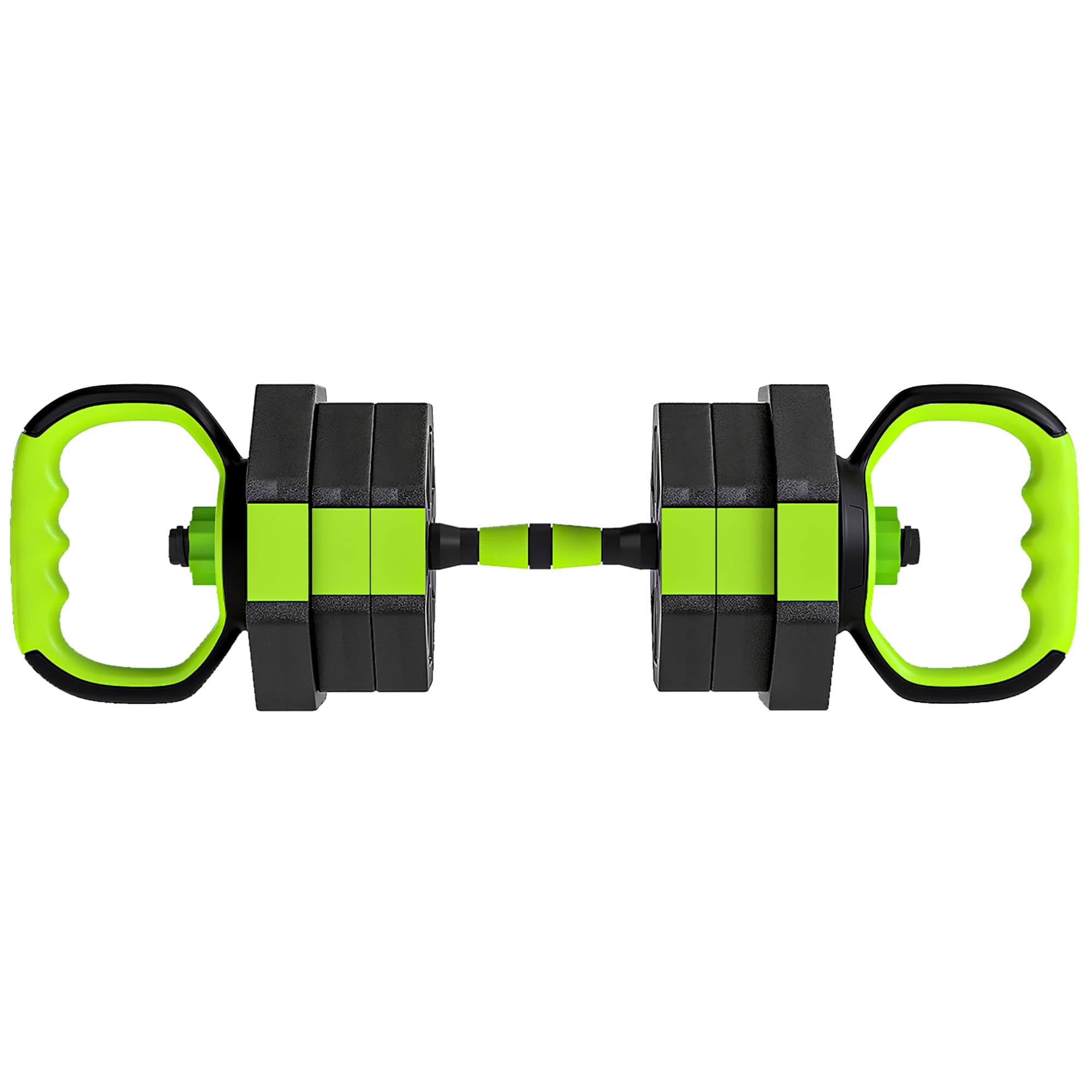 SPORTNOW Set Greutăți Sală 6-în-1, Multifuncțional, 20 kg, Plastic și Nisip, 125x18x18 cm, Verde | Aosom Romania