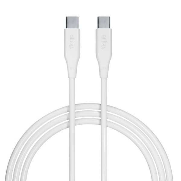 Cablu Date si Incarcare USB-C - USB-C Allity. AUC-02, 100W, 1m, Alb
