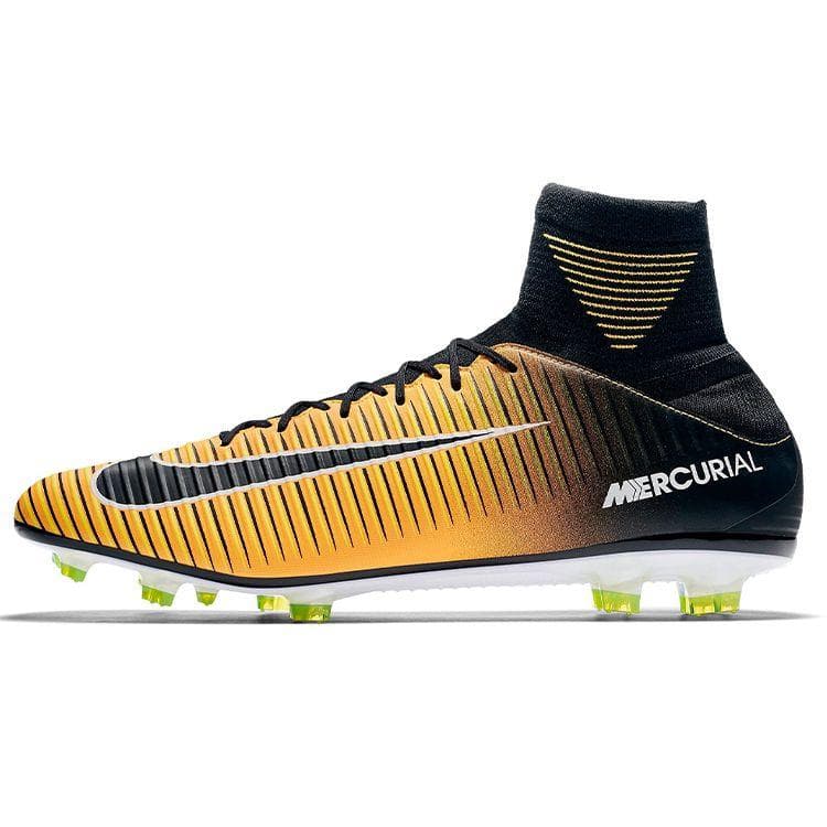 Nike Mercurial Veloce 3 DF FG Laser Portocaliu pentru bărbați Crampuri Negru-Alb-Volt 831961-801 cm