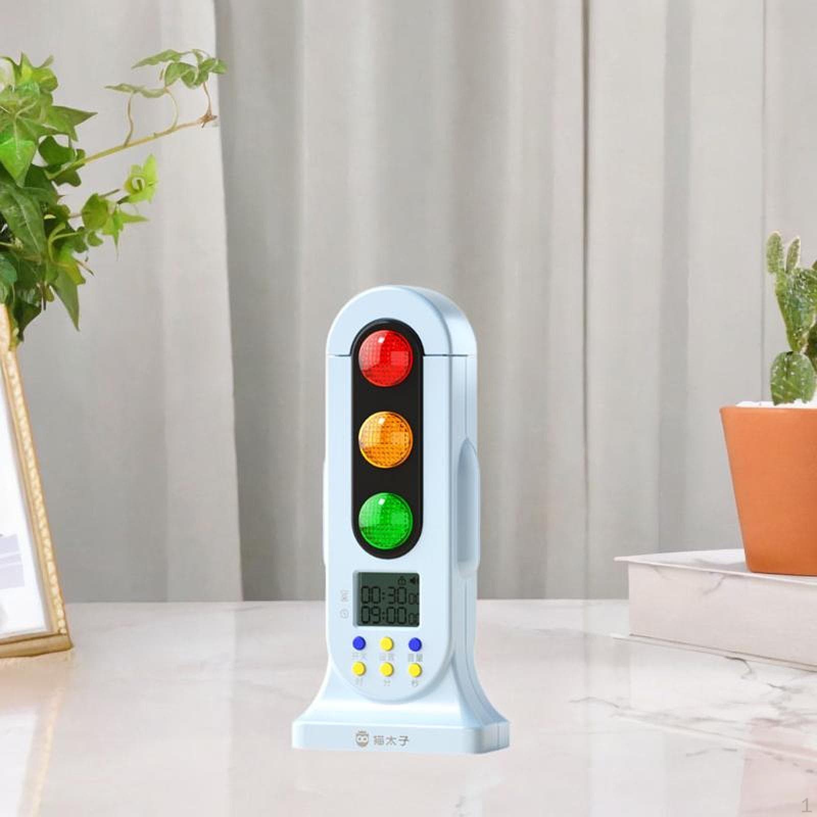 Mini Semafor Temporizator Vizual Ceas Numărătoare Inversă Moduri Duble Instrument de Gestionare a Timpului pentru Testare albastru
