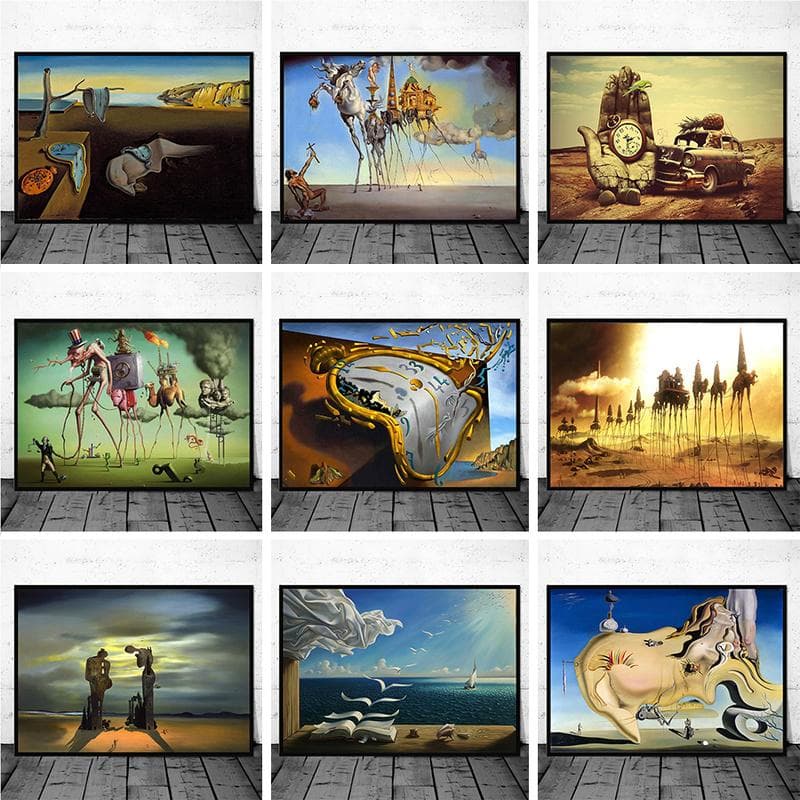 Suprarealism celebru de Salvador Dali Picturi pe pânză Postere și imprimeuri abstracte Poze de artă de perete pentru decorarea camerei de zi
