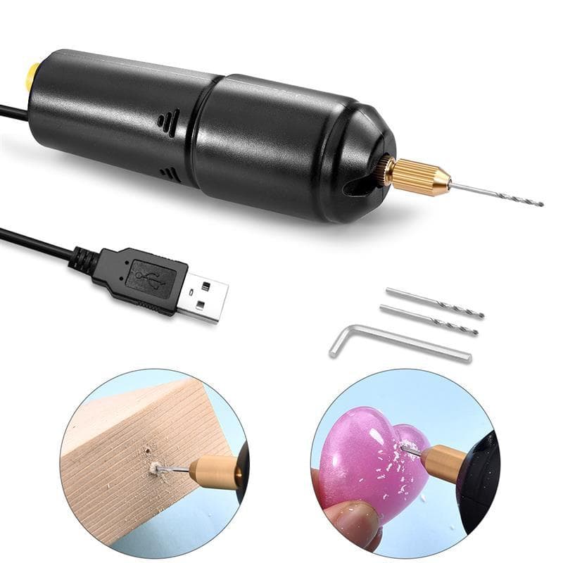 Fabricarea de bijuterii din rășină Instrumente de artizanat din lemn cu cablu de date USB 5V Instrumente de bijuterii Mini burghiu electric de