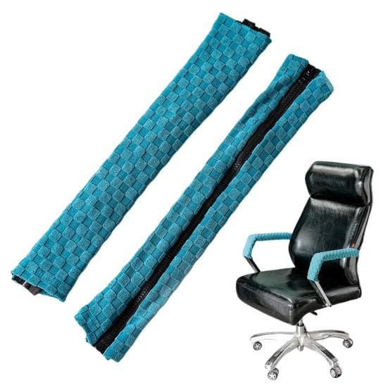 1 Pereche Huse Cotiere Scaun cu Fermoar Protecții Cotiere Scaun de Birou Universal Jacquard Elastic Husă Cotiere pentru Scaun de Birou/Calculator