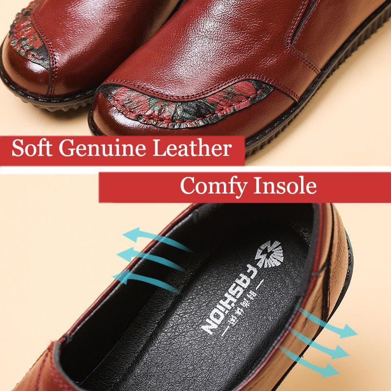 Balerini din piele naturală Pantofi pentru femei Vintage de lux Mocasini de înaltă calitate Mocasini de damă Casual eleganti pantofi largi pentru