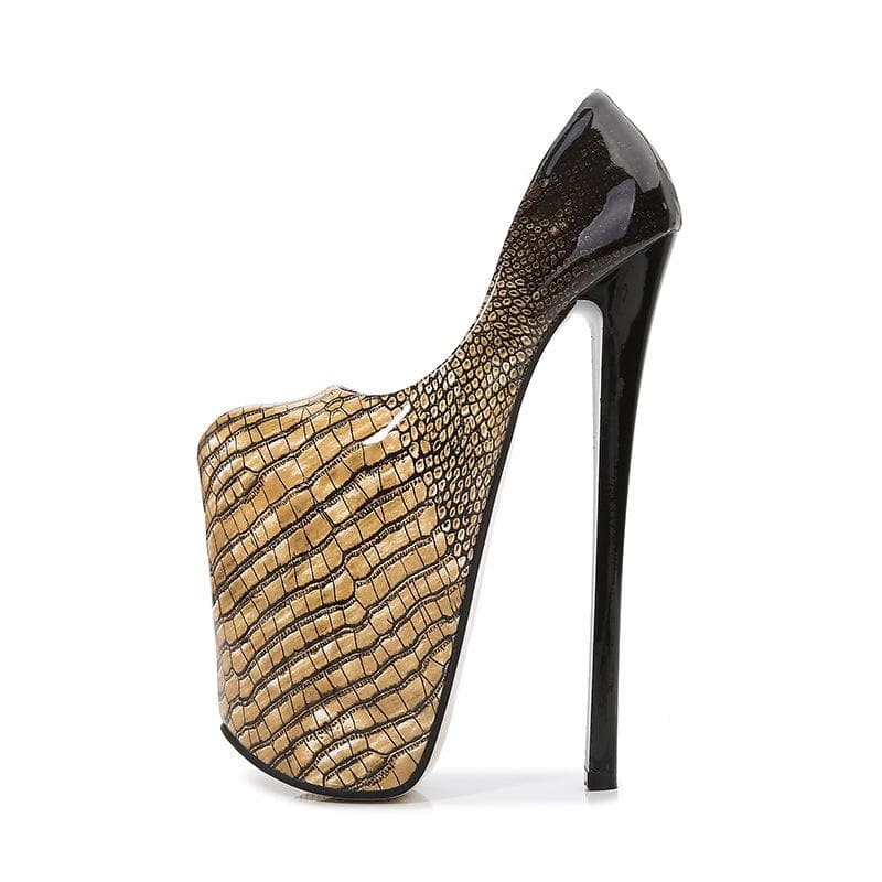 2025 Nou Lux Femei Stilettos Toamnă Club de Noapte Piele Platformă Tocuri Înalte Sexy Imprimeu Pantofi cu Toc Femei Modă Pantofi de Petrecere