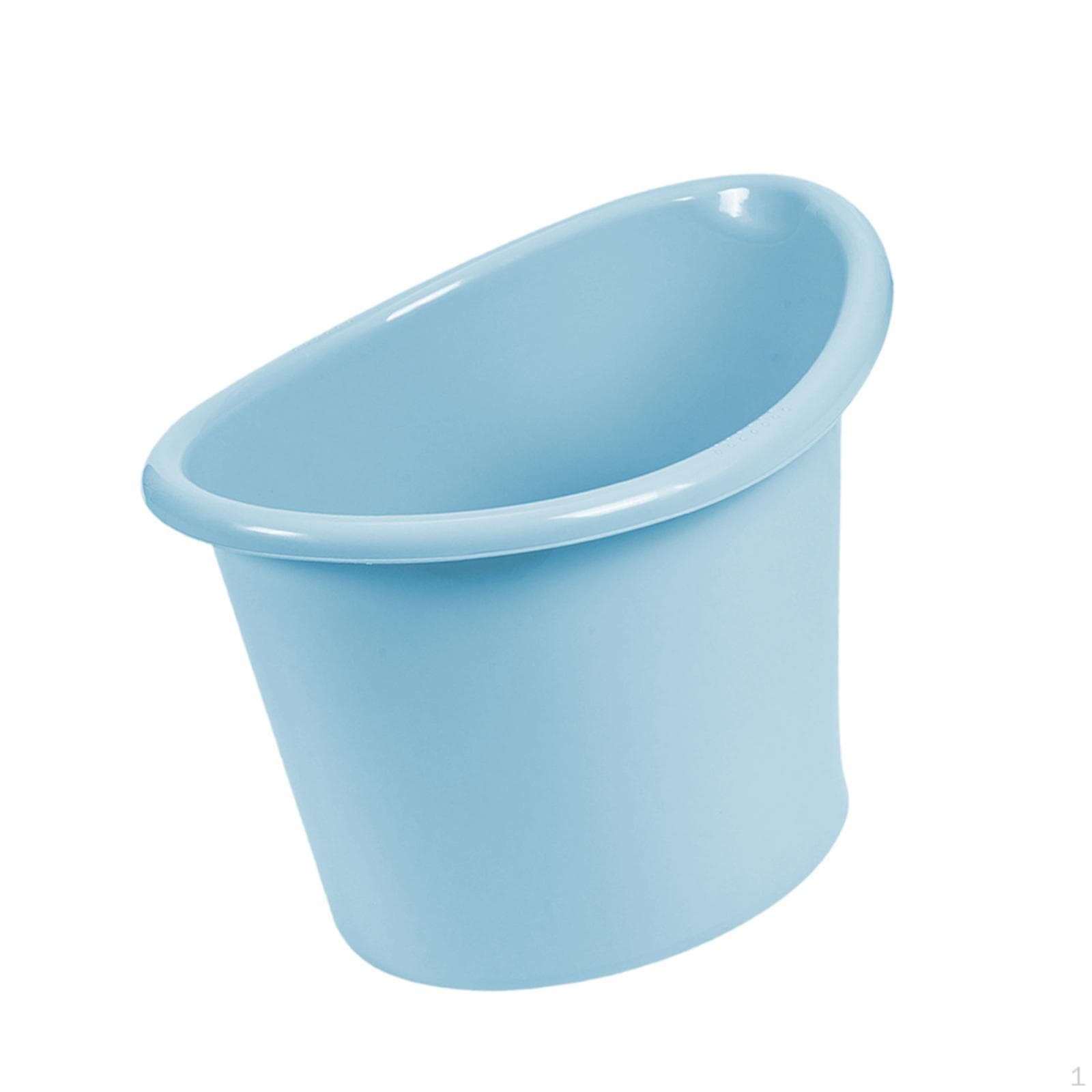 Bath Bucket with Support Seat Infant Bathtub for Infants Newborn blue roz