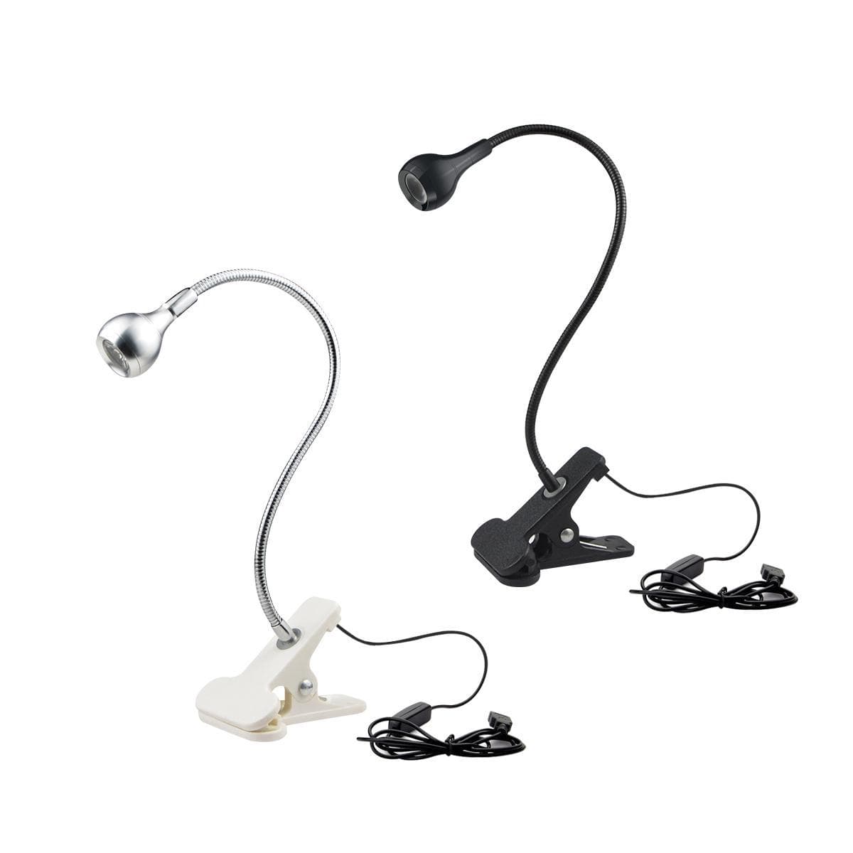 Lumină de lectură LED Lampă de cărți Lampă de masă 1W Flexibel Lampă de birou LED Noptieră Dormitor Becuri de noapte cu suport Lămpi cu