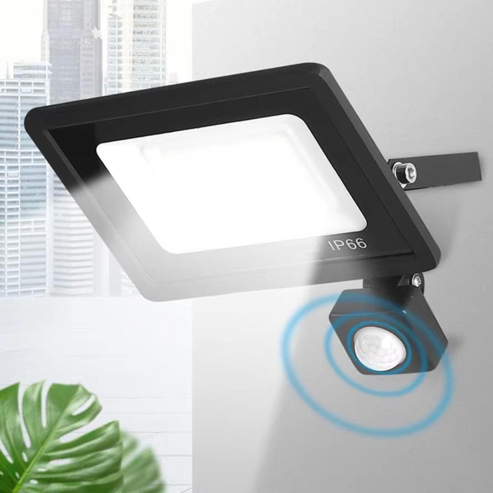 Proiector LED cu Senzor de Mișcare PIR IP66 Rezistent la Apă AC175V-265V Proiectoare LED 200W 150W 100W LED Suspendat Exterior Lampă de Perete