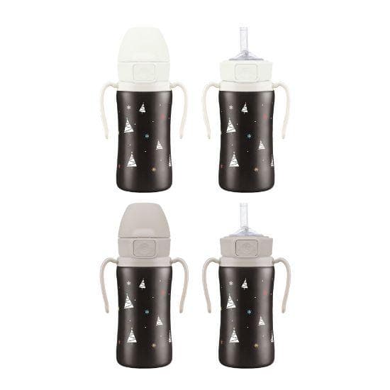 Grosmimi Winter Edition One-Touch Stainless Steel Straw Cup (300ml) cm