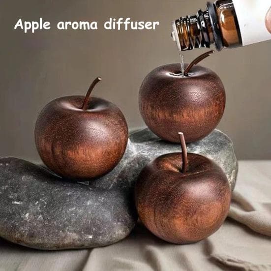Difuzor de Aromaterapie din Lemn Ornament Decorativ în Formă de Fruct de Crăciun din Lemn Difuzor de Ulei Esențial Cadou pentru Pasionații de