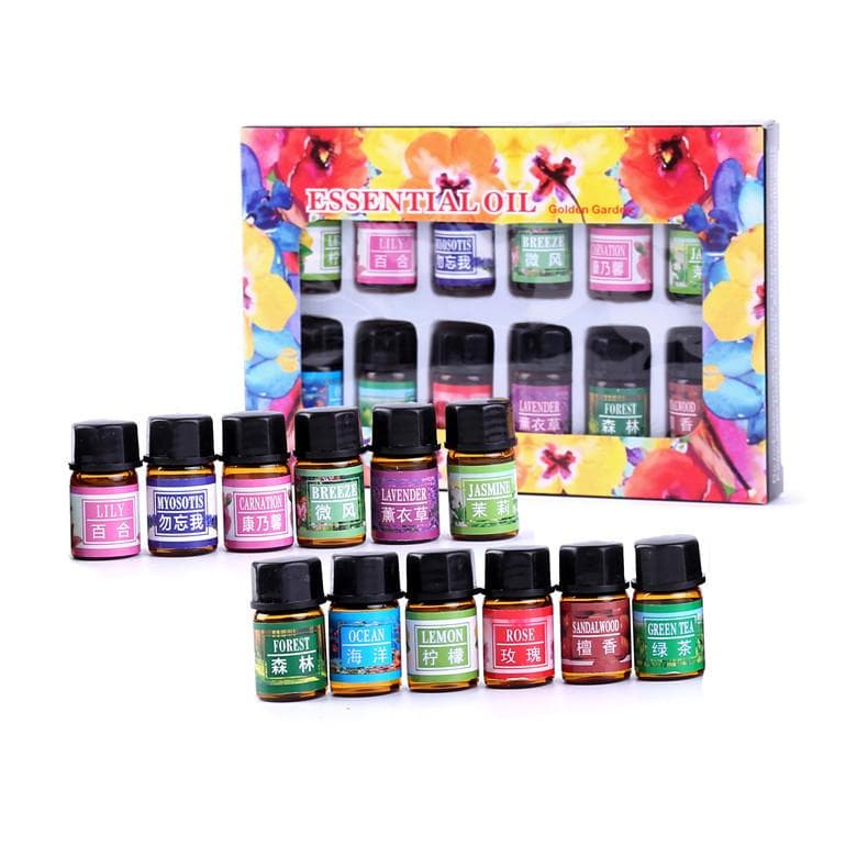 12 bucăți/set 3 ml ulei esențial solubil în apă Set cadou Difuzoare de parfum puternic Ulei esențial pentru aromoterapie