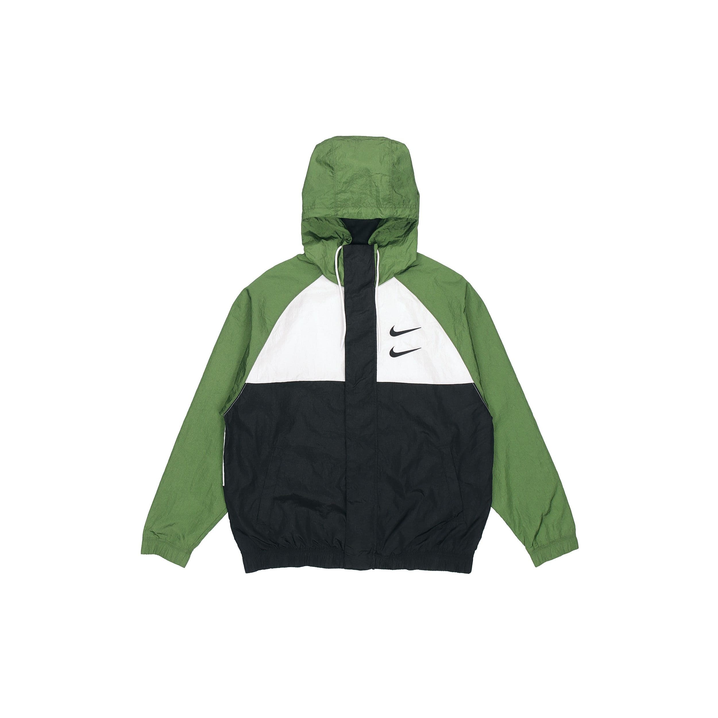Jachetă Sport Nike Swoosh Cârlig Dublu WindrunnerȚesătură cu Mânecă Lungă Bărbați Jachetă Verde DD1089-010 cm