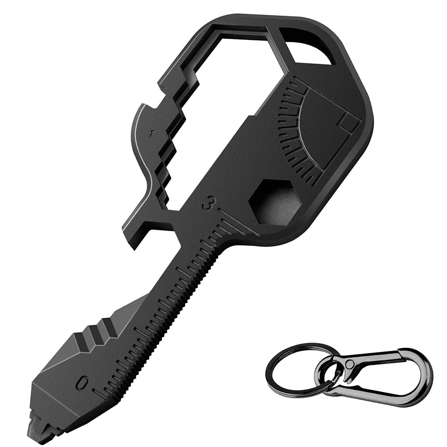Instrument de buzunar în formă de cheie, unealta multifuncțională 24 în 1, unealtă pentru breloc în aer liber pentru antrenare, șurubelniță,