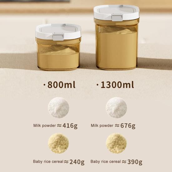 Recipient de depozitare pentru dozator de lapte praf Yousheng 800/1300ml Borcan sigilat Ușor de curățat Portabil Cupă pentru gustare Recipient