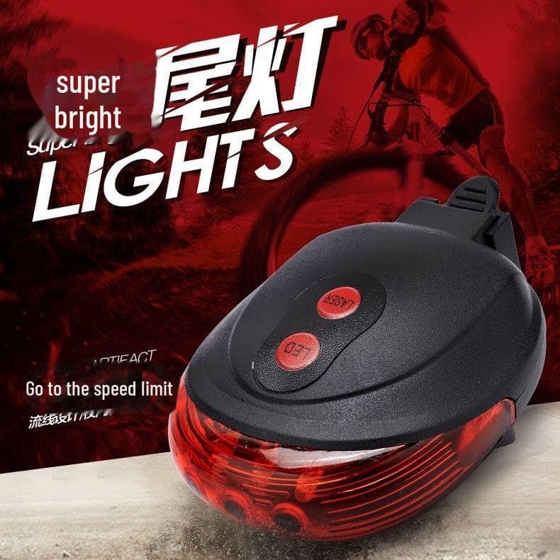 Lumină LED Laser de Coadă pentru Biciclete Montane - Echipament de Avertizare Spate și Siguranță pentru Plimbări Nocturne