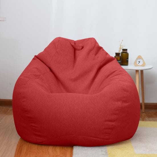 Husă Puf Fără Umplutură Husă Scaun Puf Detașabilă Lavabilă Culoare Solidă Husă Sofă pentru Dormitor Living Scaun Puf culoare albastru