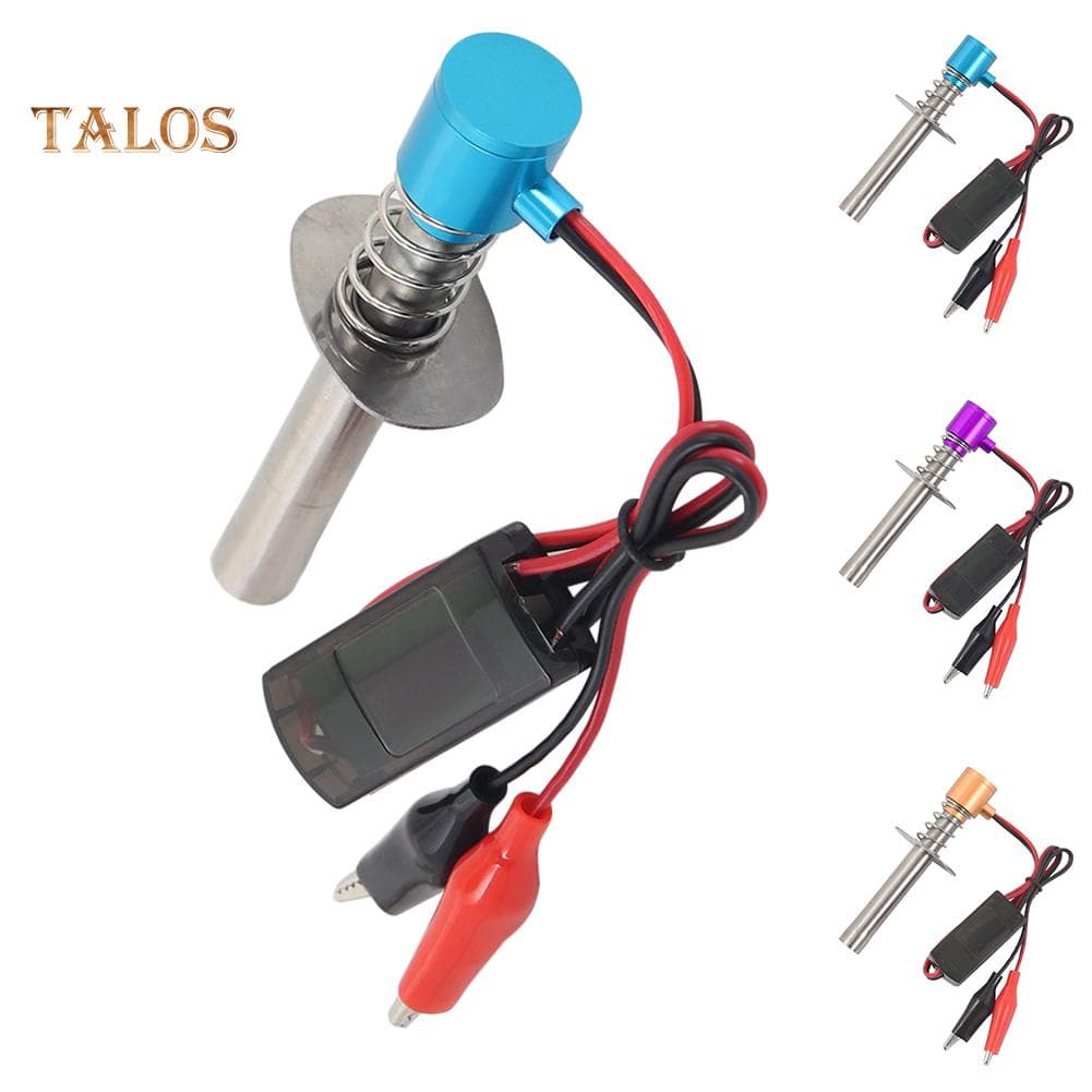 Jucării pentru băieți, fete, 6-24 V, bujie incandescentă electronică, aprindere, piesa îmbunătățită pentru mașină RC 1/10 1/8 HSP violet