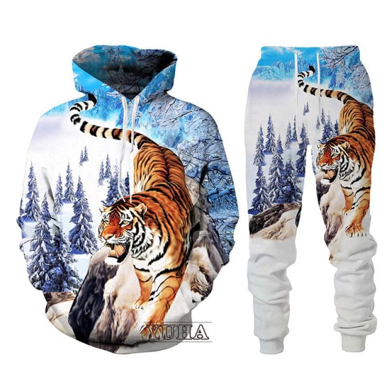 Set de hanorace pentru bărbați, alb-negru, cu imprimeu 3D, Hanorac pentru bărbați, trening/pulover/pantaloni, pentru bărbați, primăvară,