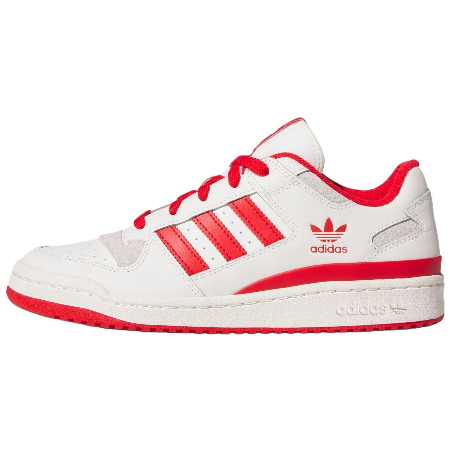 Adidas Originals Forum Cl Pantofi de Skate Confortabili cu Top Jos Adidași Unisex Alb Roșu JQ1533 cm