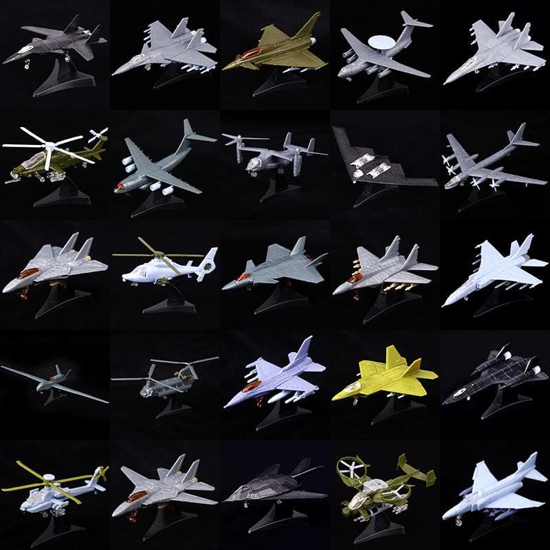4D 27Stiluri 1:Model de Asamblare Avion de Luptă 144 Plastic Fără Lipici Avion Elicopter Armat Avion de Recunoaștere Model Bombardier Jucărie
