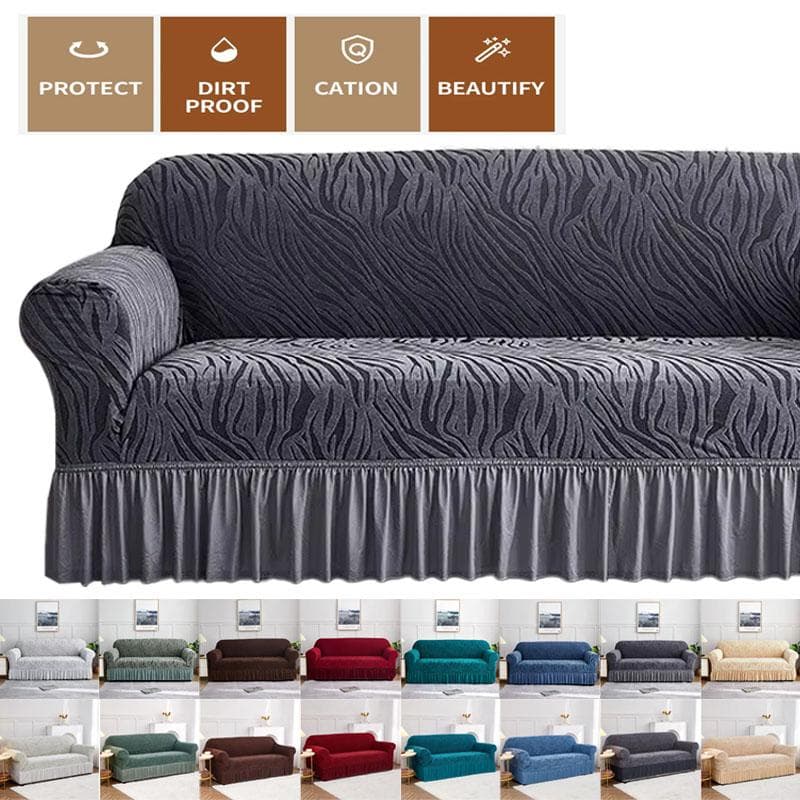 1 buc Husa de canapea cationică groasă, antiderapante, all-inclusive, unică, dublă, cu trei locuri, elastică, all-inclusive, rezistentă la praf