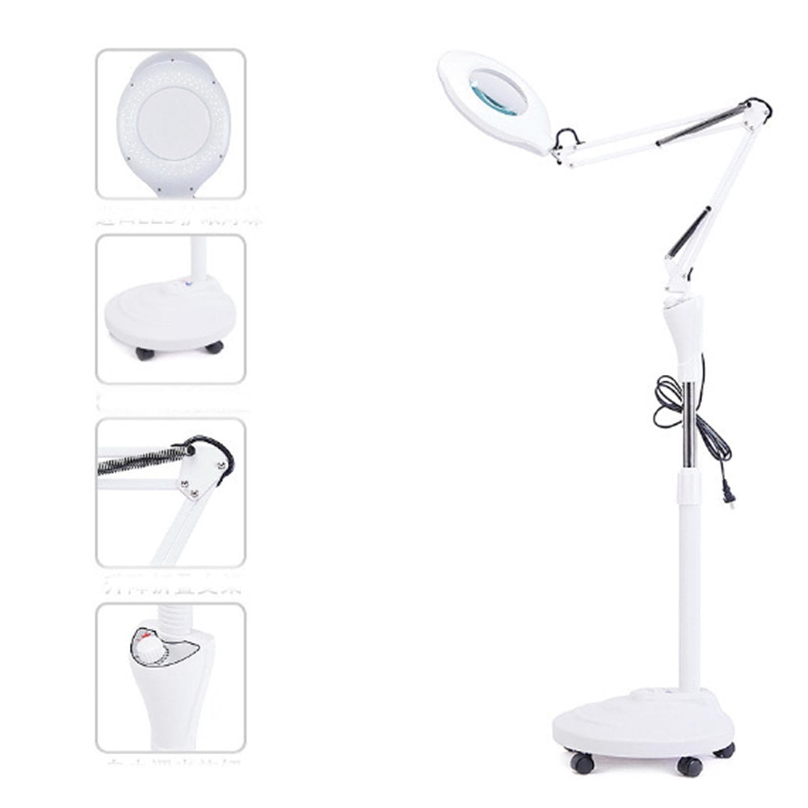 Lumină rece LED pentru salon de frumusețe, lupă, lumină de broderie, lumină de frumusețe, lampă de podea specială fără umbră pentru unghii