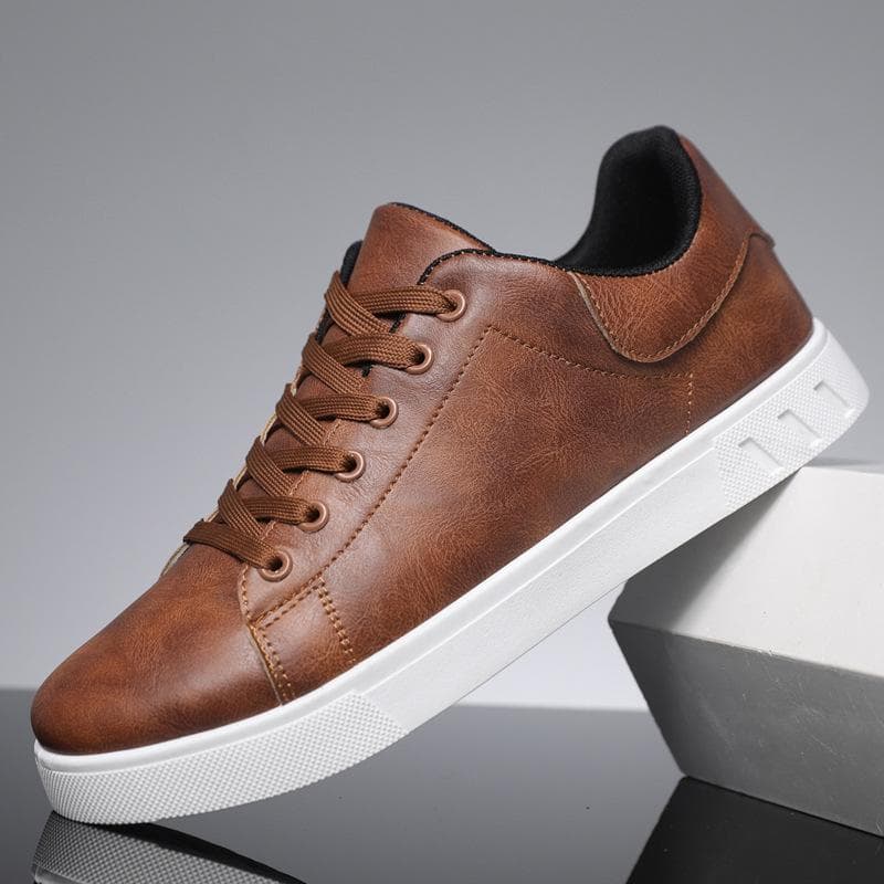 Pantofi sport din piele pentru bărbați, pantofi cu platformă, mărimea 47-48, pantofi sport, pantofi cu platformă, pantofi sport ... 47 maro