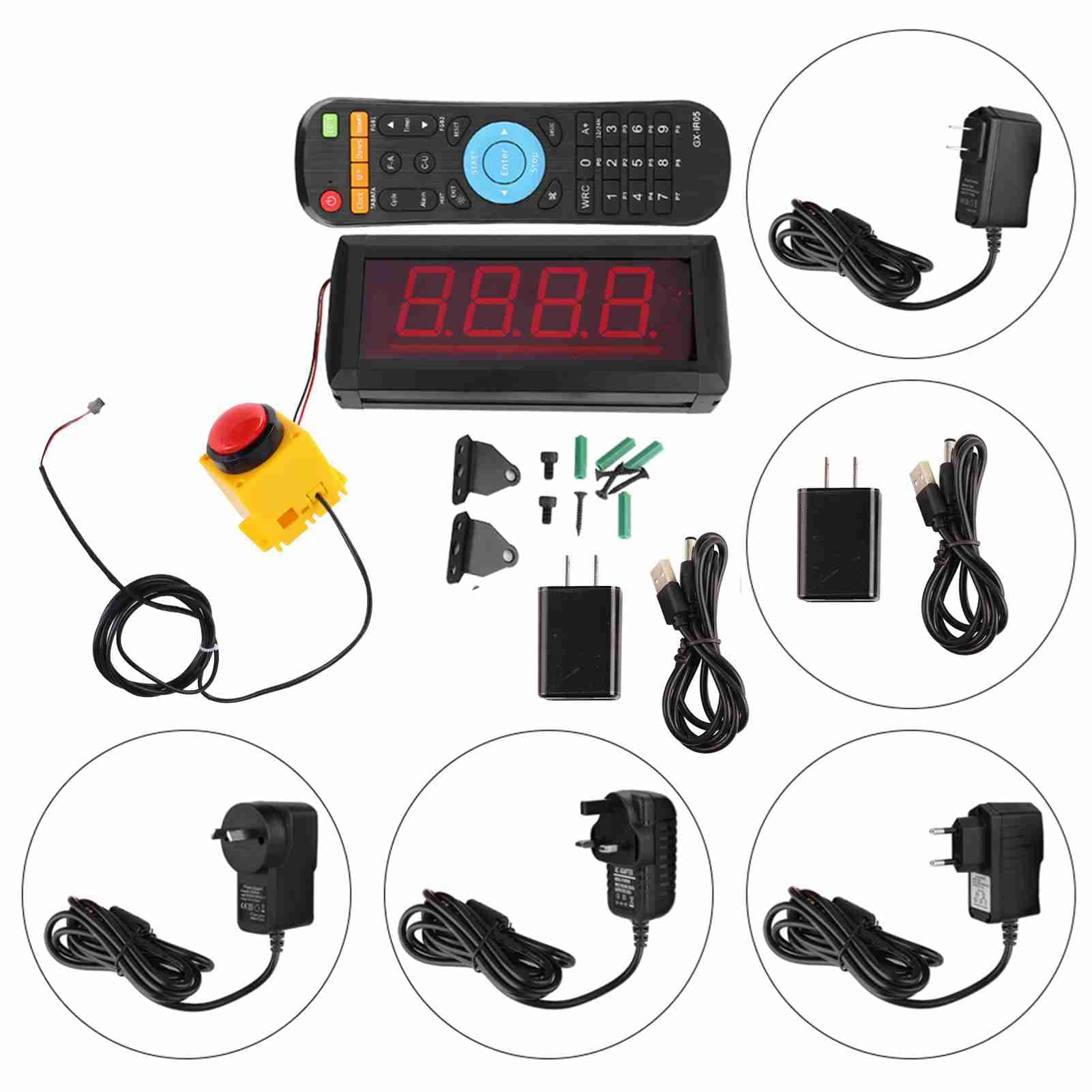 Provocare Joc Popular Cronometru Numărătoare Inversă 10 Secunde Afișaj Digital LED 1,8 INCI Cronometru Digital cu 4 cifre
