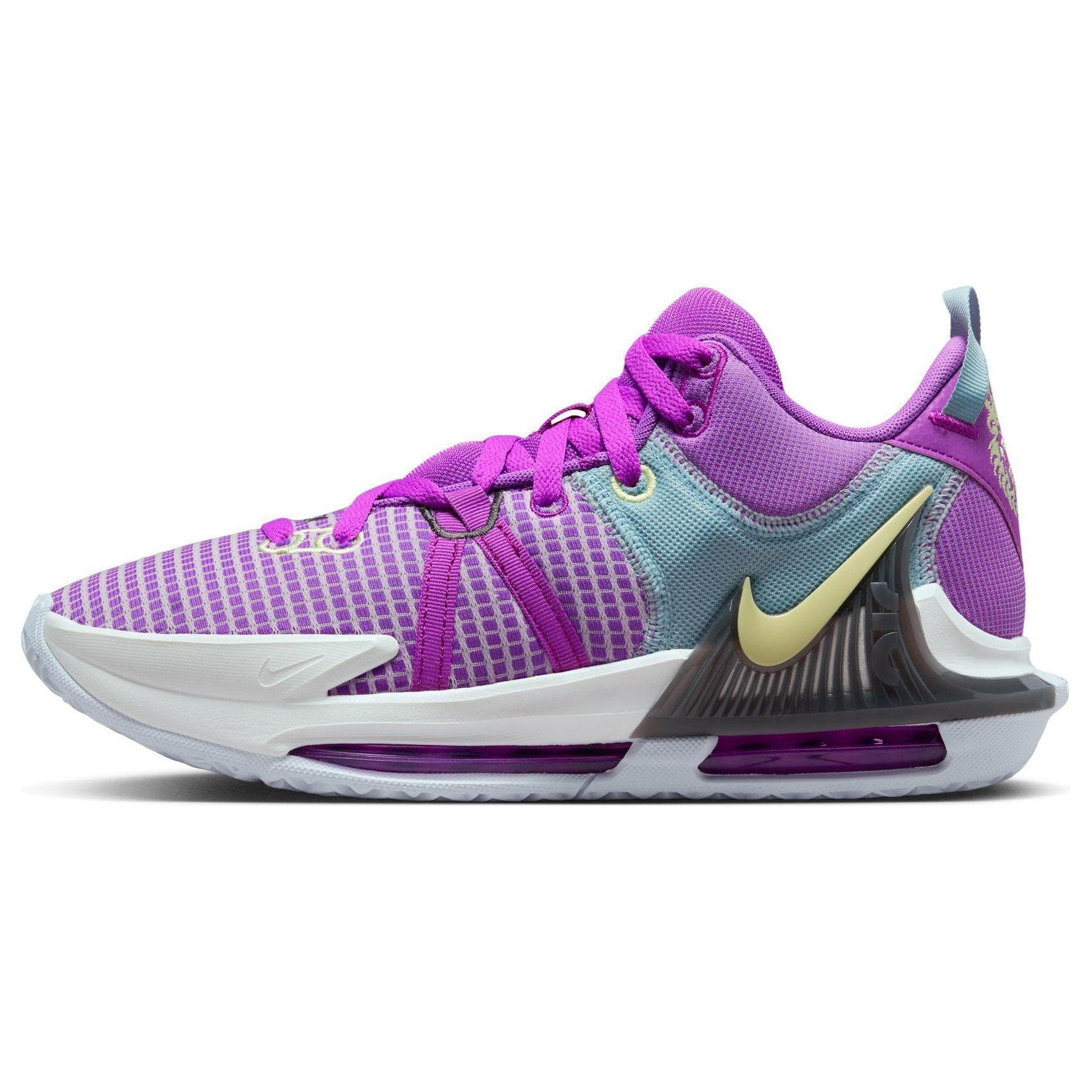Pantofi sport pentru bărbați Nike Lebron Witness 7 EP Fuchsia Dream Roz Citron-Tint Sail DM1122-500 cm
