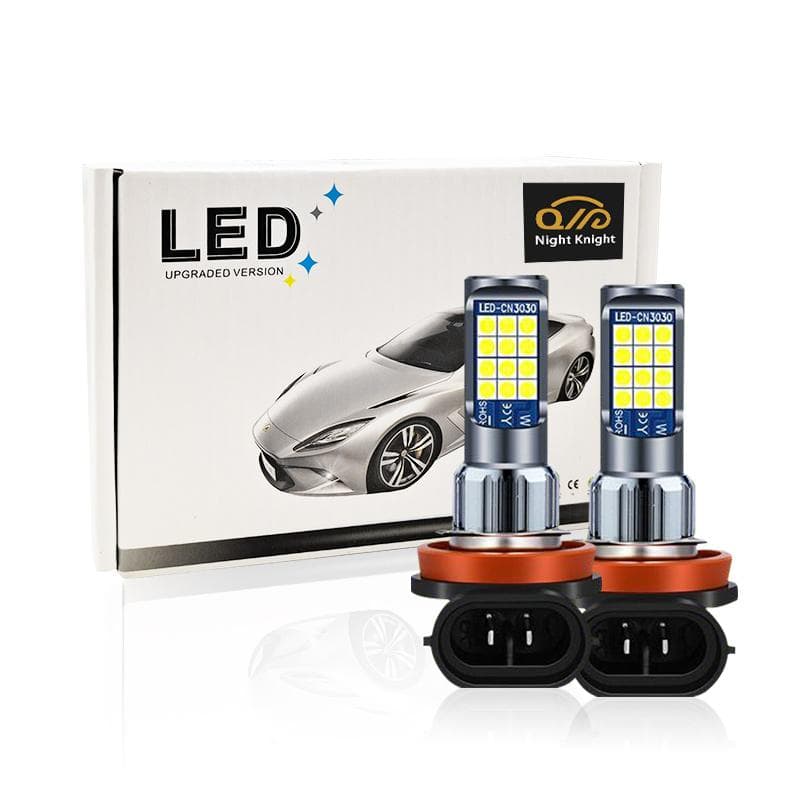 2 buc lampă de ceață LED cu două culori H3 H7 H11 H8 9005 9006 HB3 HB4 880 881 H27 fară de ceață auto 12V alb/galben