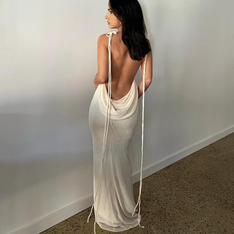 Ținute pentru femei, sexy, fără spate, rochie de petrecere de club cu bretele spaghete, rochie maxi drapată elegantă cm portocaliu