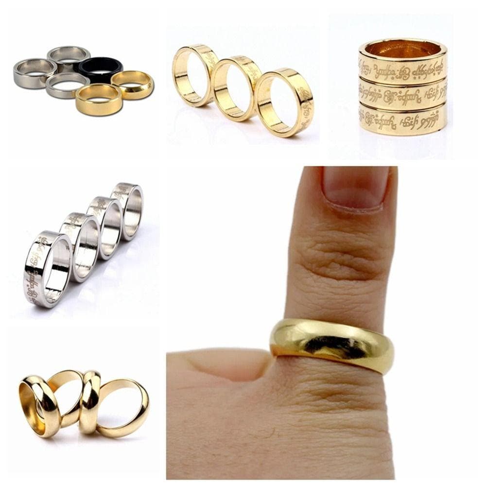 Magic Tricks Magician Ring Gold Silver Plate Wizard PK Ring Magnetic Magic Ring  Close Up