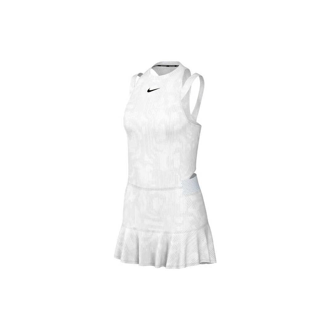 Rochie Tank Sportivă cu Gât Rotund și Logo Nike, Uscare Rapidă, Femei, Alb, FD5660-100 cm