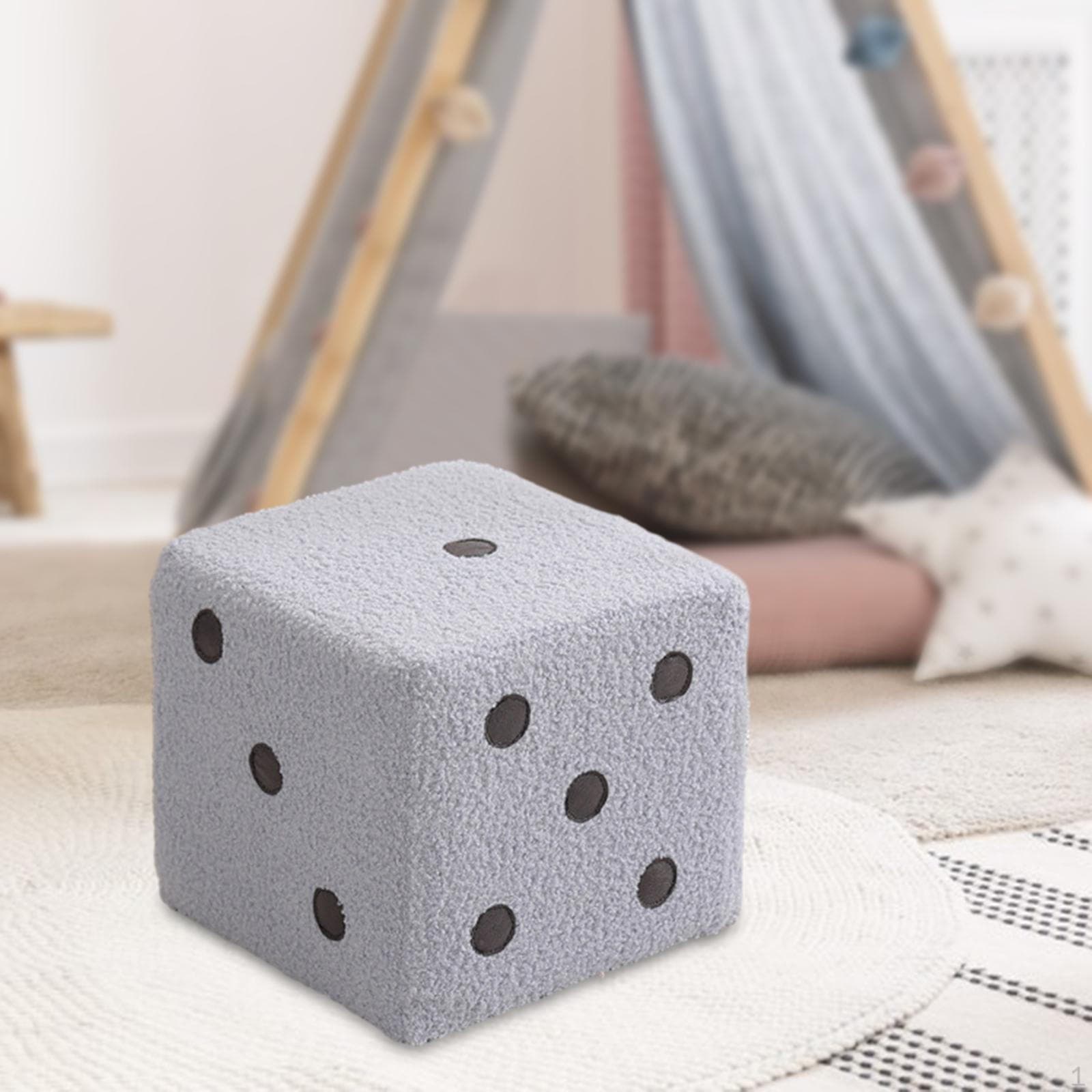 Dice Cube Taburet pentru picioare Ottoman Step Creativ Antiderapant Taburet stabil pentru dormitor