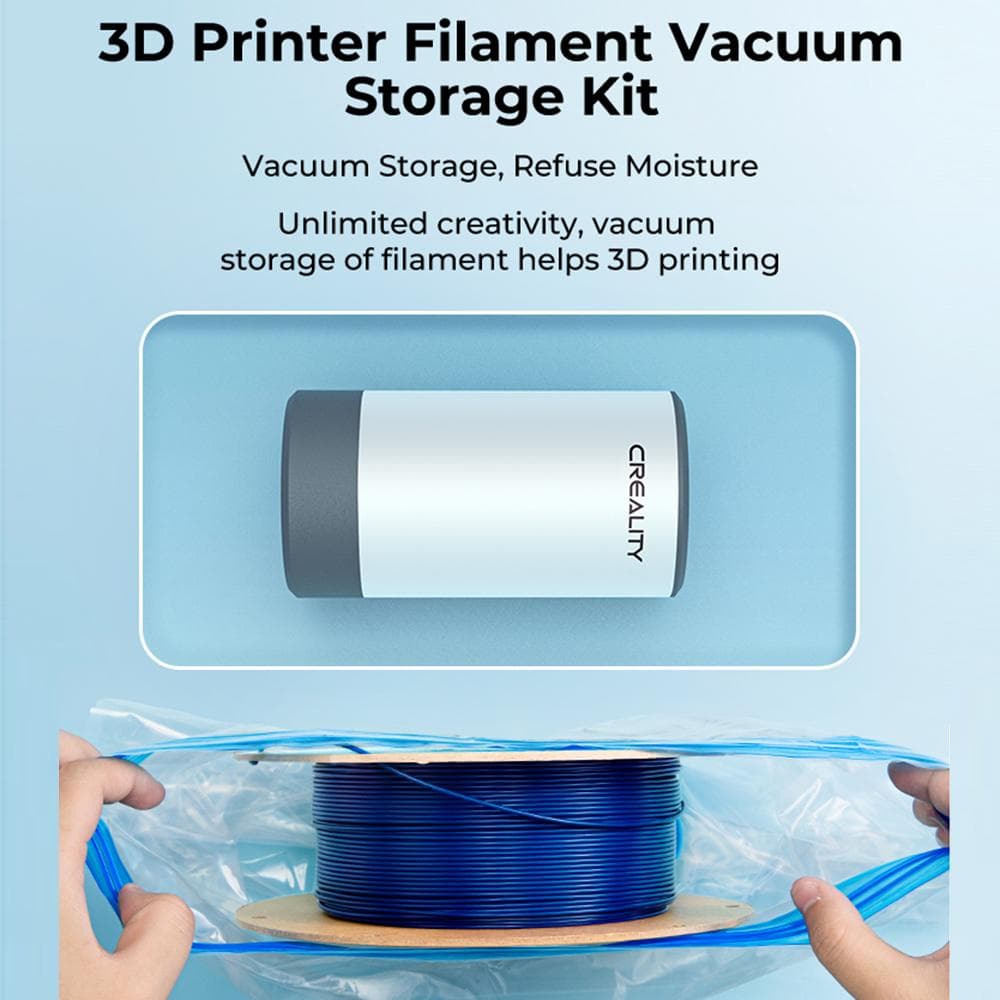Pompă electrică cu filament pentru imprimantă 3D Creality și pungă de depozitare prin compresie Pungi uscate pentru sigilarea în vid pentru
