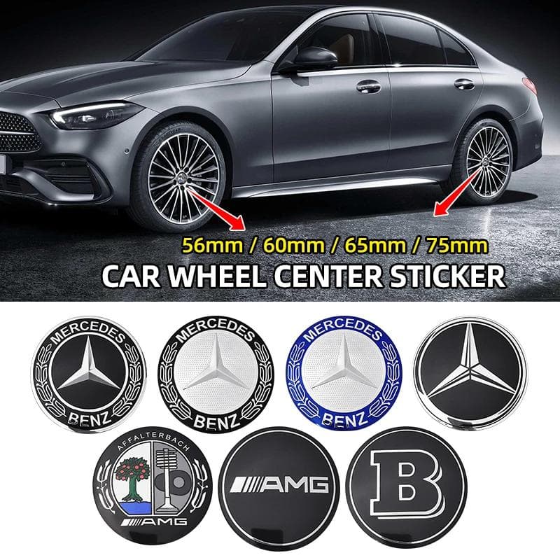 56mm 60mm 65mm 75mm Capac Central Roată Auto Emblemă Autocolant Pentru Mercedes Benz W204 W205 W212 W213 W221 W177 W246 GLA GLC CLA A