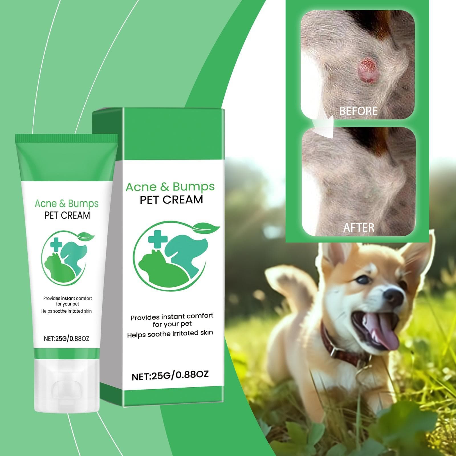 Cremă pentru umflături pentru animale de companie, cremă pentru îngrijirea animalelor de companie, cremă pentru ameliorarea nodulilor, ajută la