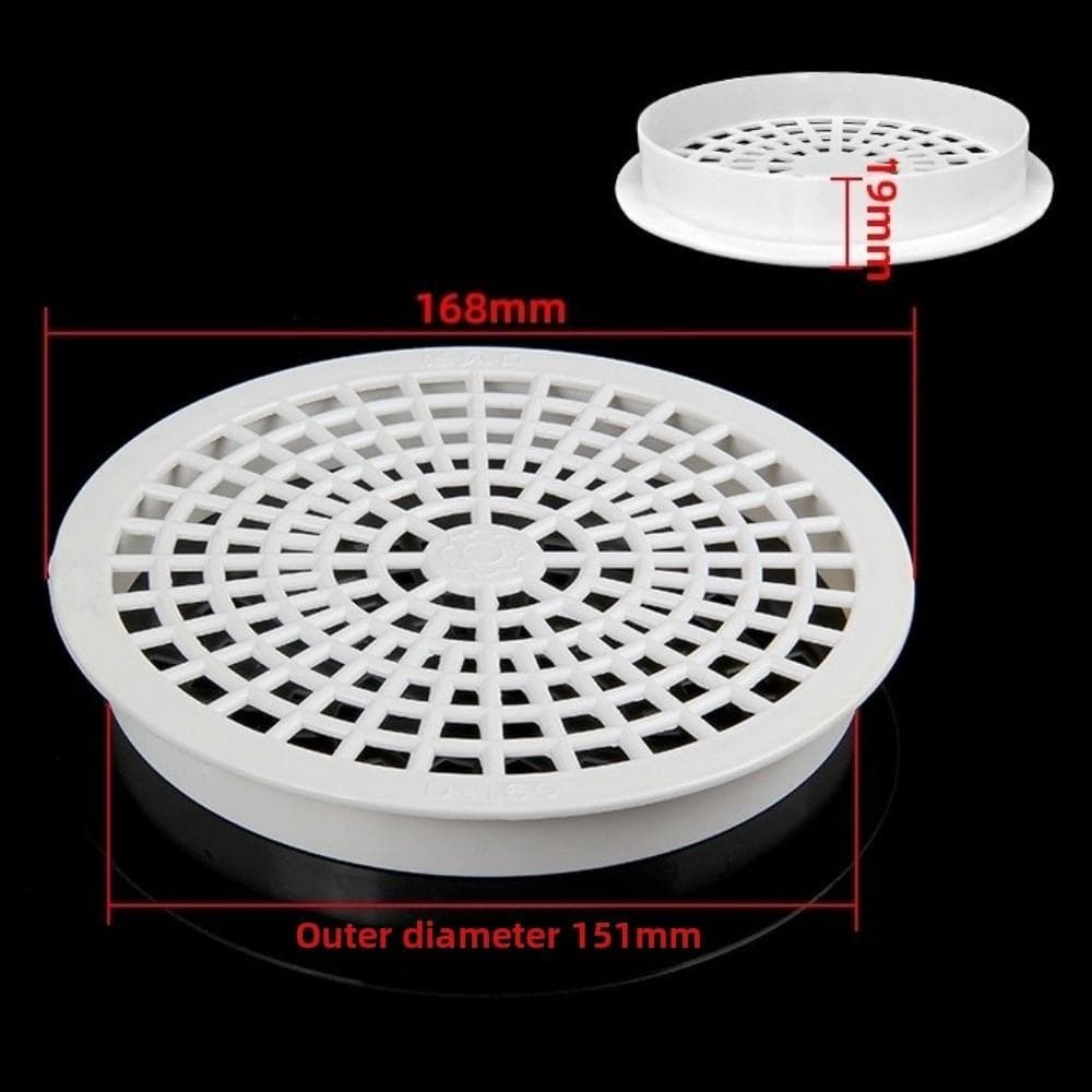 Scurgere de acoperiș din plastic pentru exterior, rotundă, anti-colmatare, capac pentru țeavă de ploaie, capac de scurgere pentru balcon, fiting