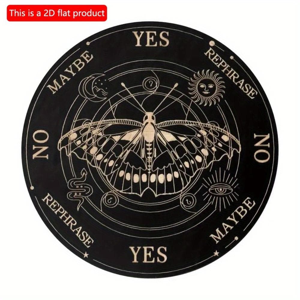 1 buc. Scânduri Ouija din lemn plat 2d - 20cm Lemn En Placă de divinație a vrăjitoarelor Articole pentru meșteșugurile vrăjitoarelor Jucării