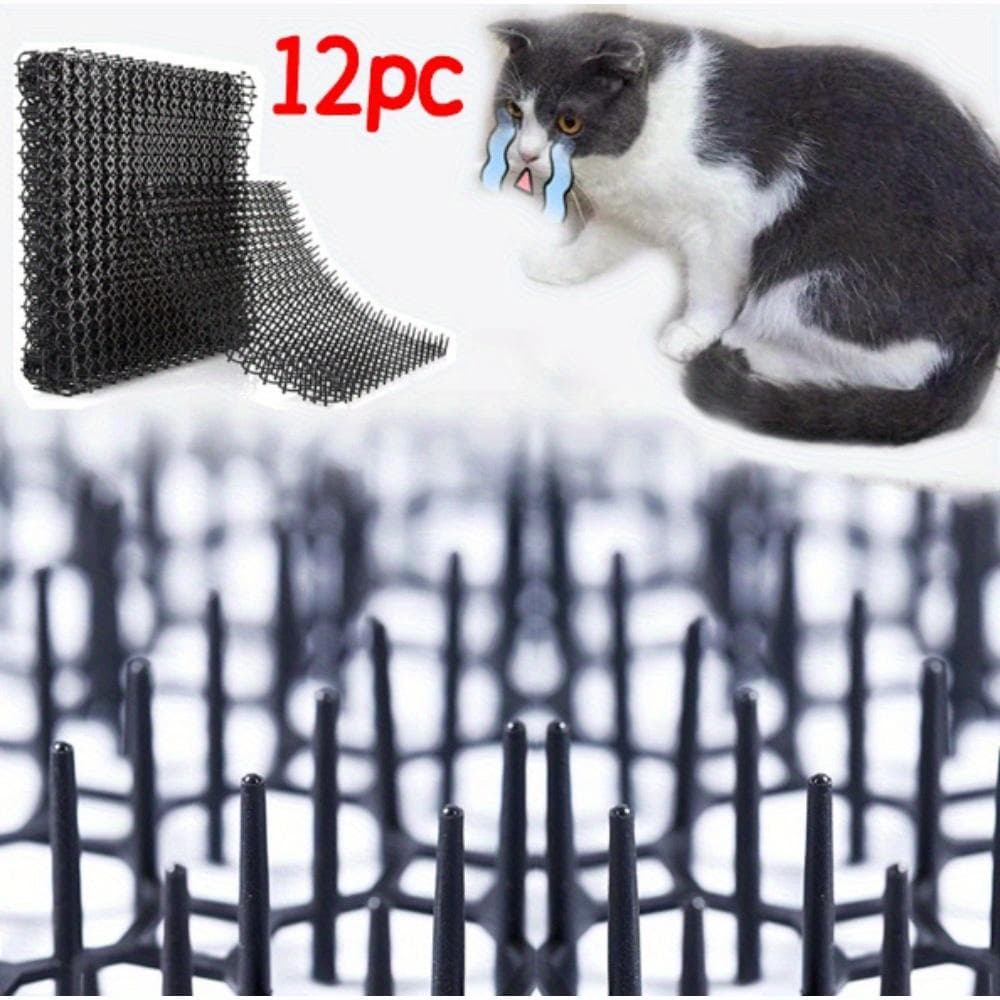 12 buc/set Plasa anti-pisica pentru gradinarit Plasa anti-pisica Izolarea balconului Gradinarit Tampoane anti-pisica Tampoane pentru animale de compan