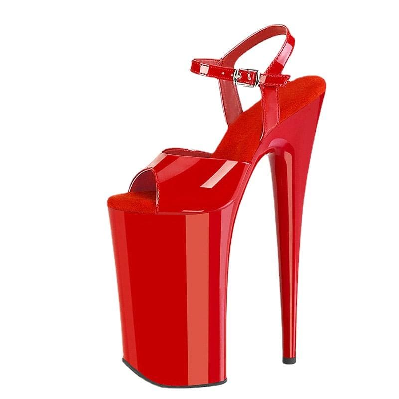 26CM Tocuri Subțiri Pompe Platformă Impermeabilă Femei Walking Show Model Pantofi Pole Dance Pantofi Club cm