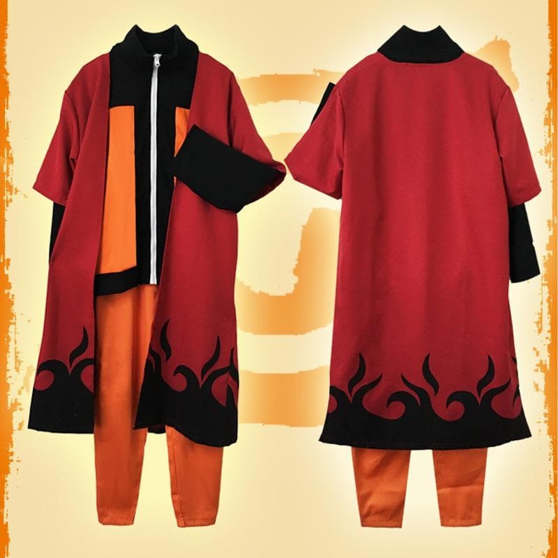 Costum cosplay de desene animate anime Scione, ținută de desene animate Uzumaki, bărbați adulți, pelerina de desene japoneze, pantaloni de top cm