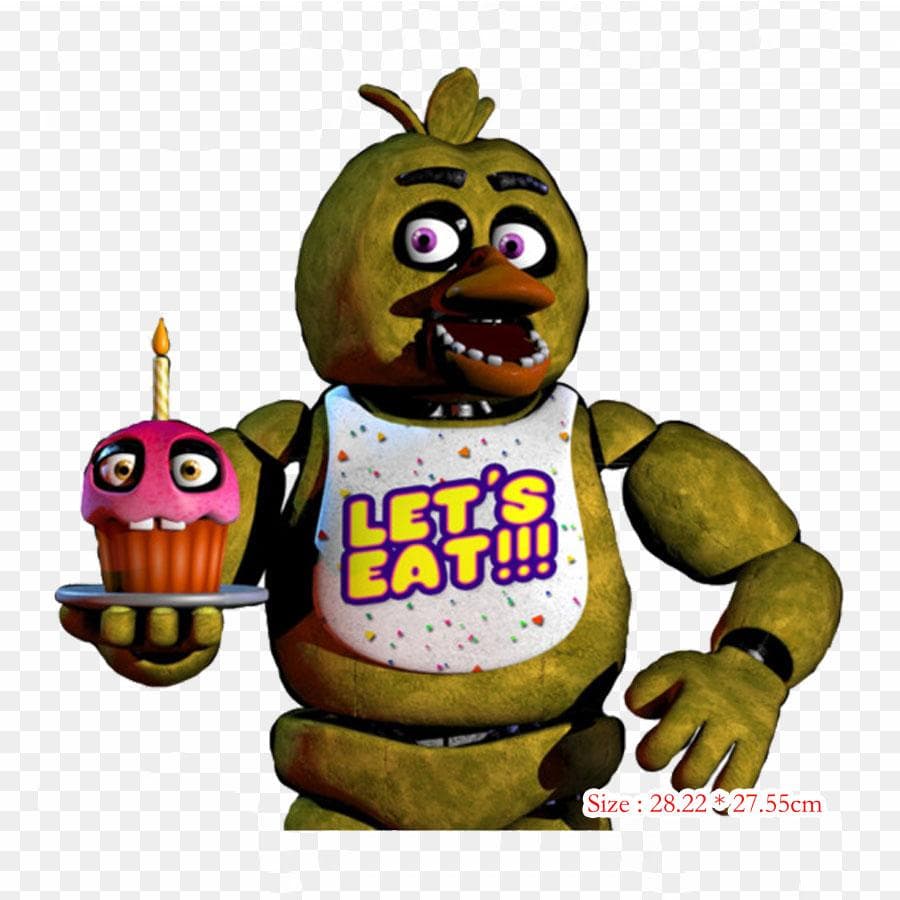 Fnaf 1 Chica Fnaf World Ultimate Custom Night Transfer de călcat pentru îmbrăcăminte Tricou Geanta de transfer de căldură Autocolante Calca pe
