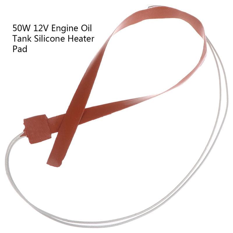 Tampă de încălzire din silicon Rezistent la acid Rezistent la ulei Termoflexibil 50W 12V Fire
