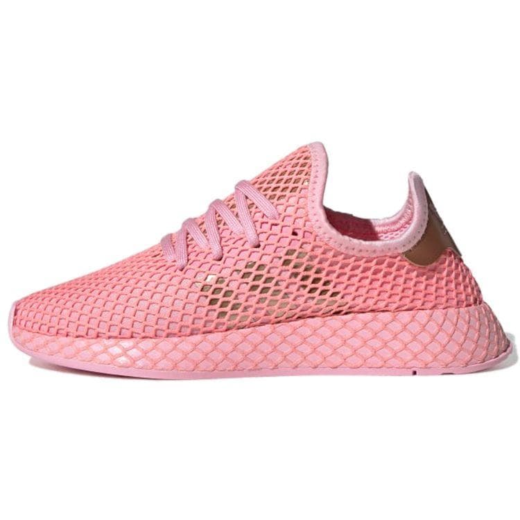 Adidas Originals Deerupt Runner Pantofi de alergare casual cu vârf jos Femei sneaker Roz Auriu EF5386 cm