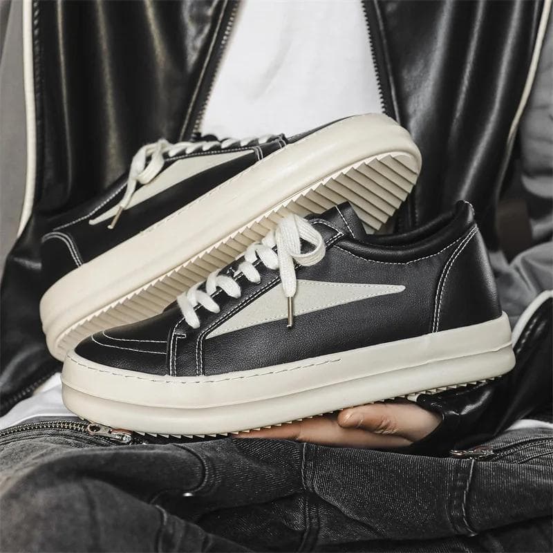 Pantofi Bărbați Pânză Neagră Ricks Joasă Top Exterior Șireturi Pantofi Sport Femei Modă Casual Design Owens Adidași pentru Plimbare în Aer